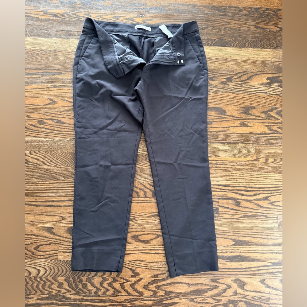 Zara Classic Black stretch skinny trouser Pants 12
